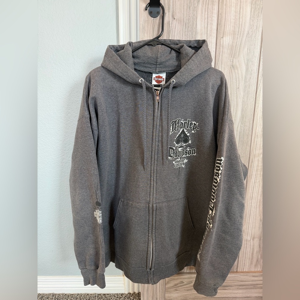 Harley-Davidson Charcoal Hoodie with Logo